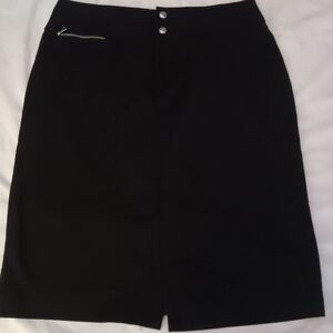 LAUREN RALPH LAUREN Black knee length Skirt 8